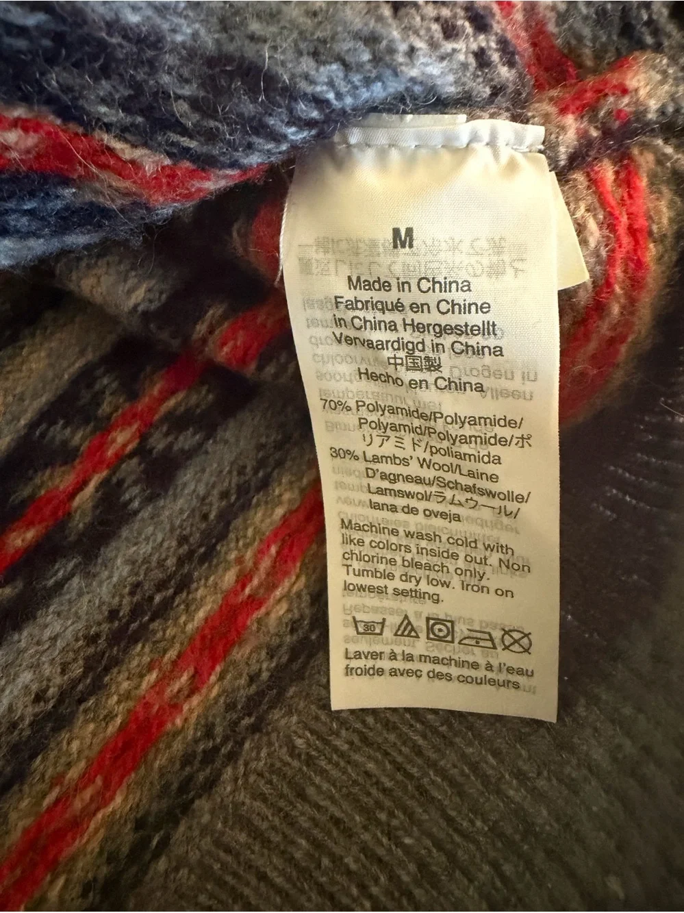 J. Crew Men's Fair Isle Crewneck Sweater in Heather Taupe Mens Medium